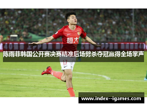 陈雨菲韩国公开赛决赛精准后场劈杀夺冠赢得全场掌声 陈雨菲韩国公开赛决赛精准后场劈杀夺冠赢得全场掌声